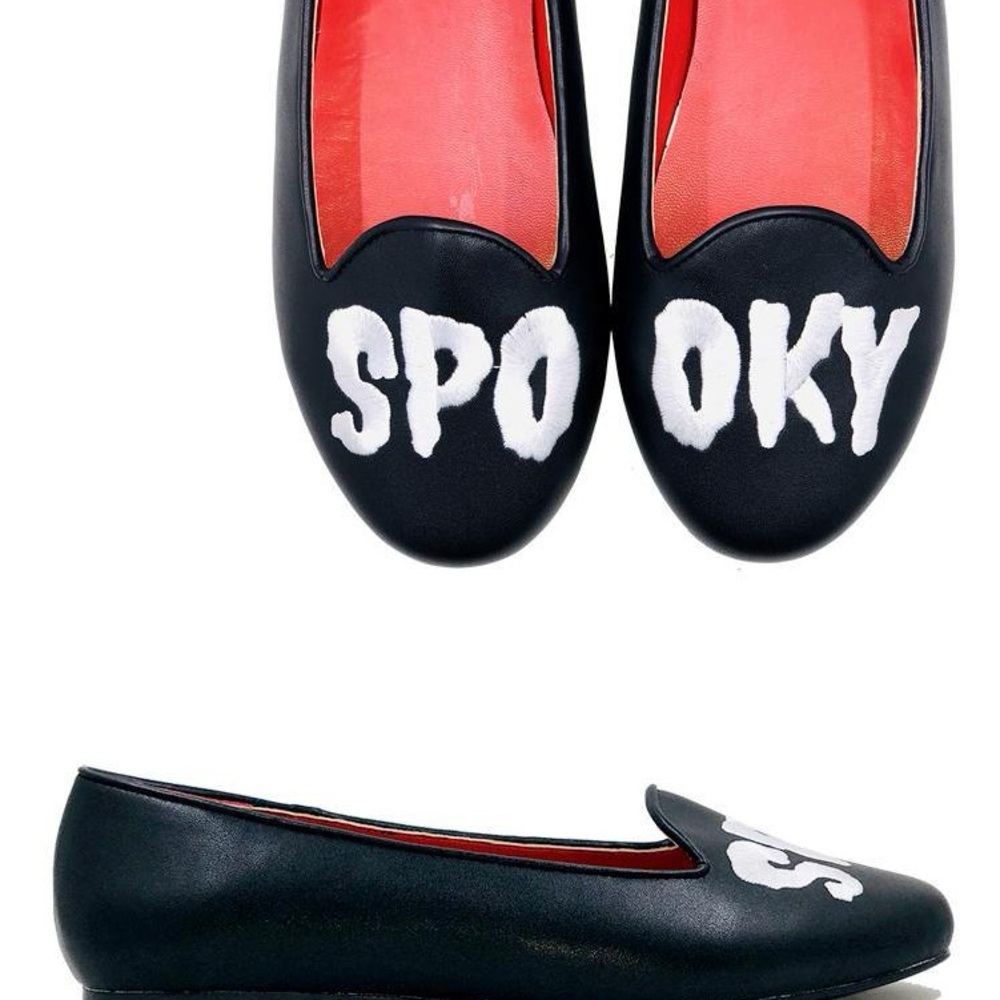 Strange Cvlt Black 'Spooky' Women's Flats